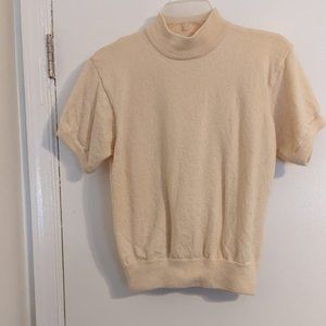 Elisabeth Petites 1 Cream Colored Turtleneck